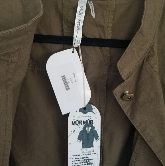 NWT Mur Mur | Army Green Utility Jacket Size M - Picture 4 of 5